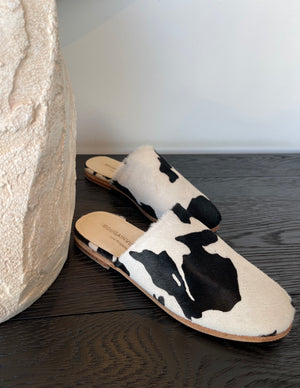 OHIO COW PRINT WOMEN MULE