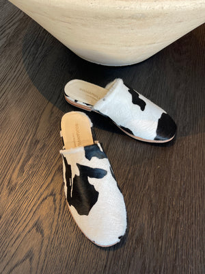 OHIO COW PRINT WOMEN MULE