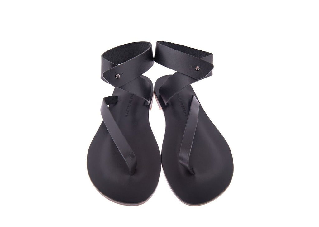 Ivy - Black - Bougainvilleas Sandals