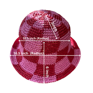 Luna Pink & Orange Bucket Hat